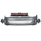 17-19 VW Golf MK7 7.5 GTI Style Front Bumper Cover Kit w/ Fog Lights Grille