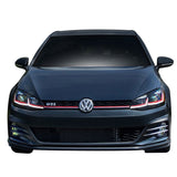 17-19 VW Golf 7.5 GTI Style Front Bumper Cover Kit + Fog Lights + Grille + Side Extensions + Diffuser