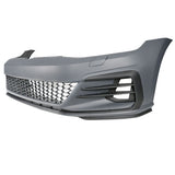 17-19 VW Golf 7.5 GTI Style Front Bumper Cover Kit + Fog Lights + Grille + Side Extensions + Diffuser