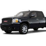 07-13 Sierra 1500 Denali Mesh Front Upper Lower Bumper Grille Gloss Black