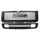 07-13 GMC Sierra 1500 Denali Upper Lower Bumper Grille Matte Black