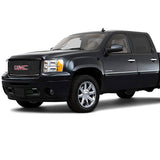 07-13 GMC Sierra 1500 Hood Molding + Upper + Lower Grill Gloss Black