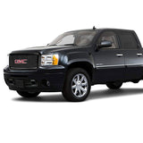 07-13 GMC Sierra 1500 Hood Molding + Upper + Lower Grill Matte Black