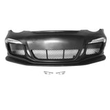 05-12 Porsche Carrera 911 997 to 991 GT3 RS Style Front Bumper Cover w/ DRL