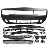 Fits 08-14 Dodge Challenger Front Bumper Cover Conversion w/ Grille - PP