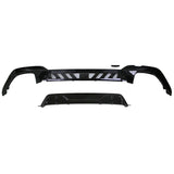 19-20 BMW G20 M Performance M340 Style Rear Bumper Lip Diffuser - Gloss Black