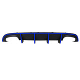 15-20 Charger SRT Quad Exhaust Rear Diffuser w/ Reflective Tape - Blue