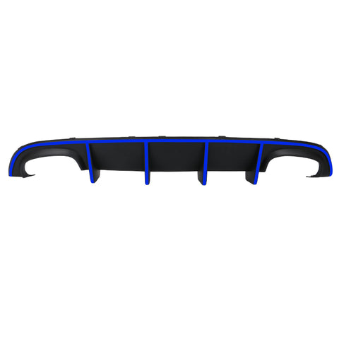 15-20 Charger SRT Quad Exhaust Rear Diffuser w/ Reflective Tape - Blue