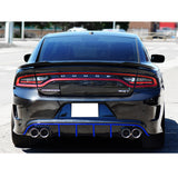 15-20 Charger SRT Quad Exhaust Rear Diffuser w/ Reflective Tape - Blue