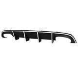 15-20 Charger SRT Quad Exhaust Rear Diffuser w/ Reflective Tape - White