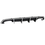 15-20 Charger SRT Quad Exhaust Rear Diffuser w/ Reflective Tape - White