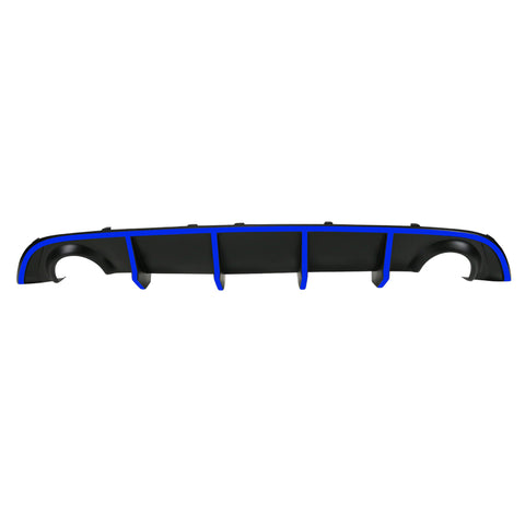 15-20 Dodge Charger SRT Quad Exhaust Rear Diffuser with Reflective Tape