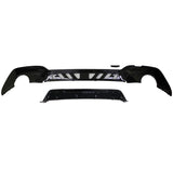 19-20 BMW G20 Rear Bumper Lip Diffuser w/ Round Tip 4 Blade - Gloss Black
