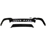 19-20 BMW G20 M340 Style Rear Bumper Lip Diffuser w/ Square Tip - Gloss Black