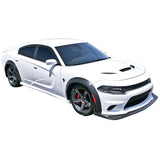 15-21 Dodge Charger Widebody Front Bumper Lip & Fender Flares 10PCS CFL ABS