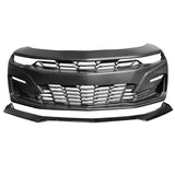 19-21 Chevy Camaro SS Unpainted Front Bumper W/ Gloss Front Lip