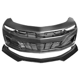 19-21 Chevy Camaro SS Unpainted Front Bumper W/ Gloss Front Lip