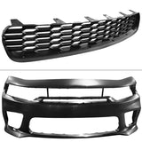 15-23 Dodge Charger Front Bumper w/ Widebody Upper Lower Grille Foglight Cover