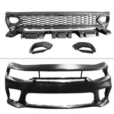 15-23 Dodge Charger Front Bumper SRT LED Upper Lower Grille Foglight Cover