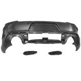 15-22 Dodge Charger Rear Bumper Conversion w/ Rear Diffuser Lip Matte Black