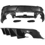 15-22 Dodge Charger Rear Bumper Conversion w/ Rear Diffuser Lip Gloss Black