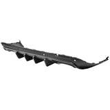 15-22 Dodge Challenger IK Rear Diffuser+ V2 Fin Splitter - Matte Black PP
