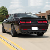 15-22 Dodge Challenger IK Rear Bumper Diffuser & IK V3 Shark Fin - Matte Black