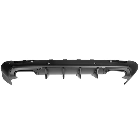 15-22 Dodge Challenger Rear Bumper Diffuser Lip & V4 Shark Fin - Matte Black