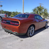 15-22 Dodge Challenger Rear Bumper Diffuser Lip & V4 Shark Fin - Matte Black