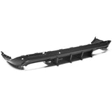 15-22 Dodge Challenger Rear Bumper Diffuser Lip & V4 Shark Fin - Matte Black