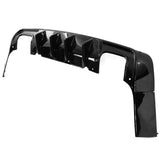 15-22 Dodge Challenger Rear Bumper Diffuser + IK V1 Style Fin - PP Gloss Black