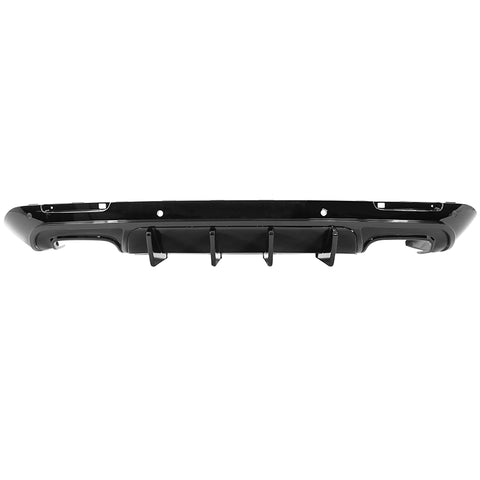 15-22 Dodge Challenger Rear Diffuser Lip w/ IK V2 Style Shark Fin - Gloss Black