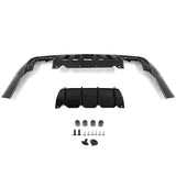 15-22 Dodge Challenger IK V4 Style Rear Diffuser Lip Fin - PP 4PC Set Gloss Black