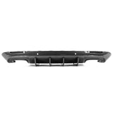 15-22 Dodge Challenger Rear Diffuser IK V2 Shark Fin - Carbon Fiber Print