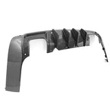 15-22 Dodge Challenger Rear Diffuser IK V2 Shark Fin - Carbon Fiber Print