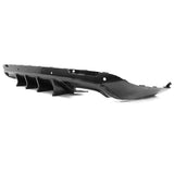 15-22 Dodge Challenger Rear Diffuser Lip IK V4 Style Fin - 4PC Carbon Fiber Print