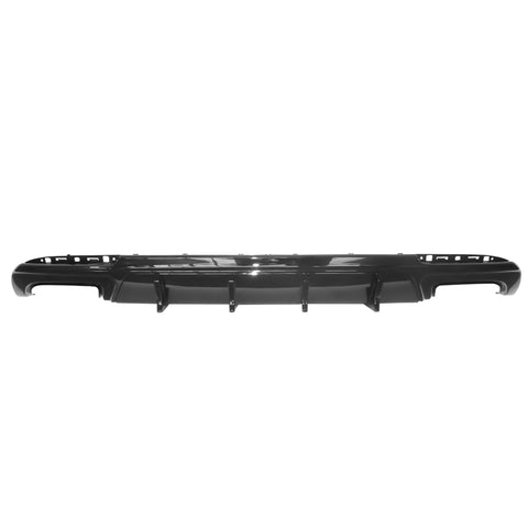 15-22 Chrysler 300 IK V2 Style Rear Diffuser Shark Fin - Gloss Black PP 2PC