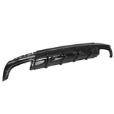 15-22 Chrysler 300 IK V2 Style Rear Diffuser Shark Fin - Gloss Black PP 2PC