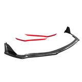 22-23 Subaru BRZ STI Black ABS Front Lip + Red EPDM Lip Protector