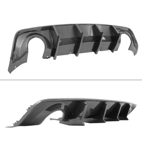 20-22 Dodge Charger Widebody IK V3 Style Rear Diffuser - Carbon Fiber Print 2PCS