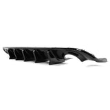 15-22 Dodge Charger IK V2 Style Rear Bumper Diffuser Lip - Gloss Black 2PC