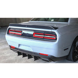 08-14 Dodge Challenger 2015+ SRT Hellcat Style Rear Bumper Cover w/ V4 Diffuser