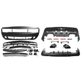 08-14 Dodge Challenger Front Bumper Rear Bumper (2015+ SRT Hellcat Style) + V1 Diffuser