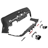 08-14 Dodge Challenger Front Bumper w/ Lip + Rear Bumper w/ V4 Diffuser + Hellcat Fender Flare