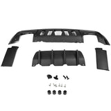 08-14 Dodge Challenger Front Bumper w/ Lip + Rear Bumper w/ V4 Diffuser + Hellcat Fender Flare