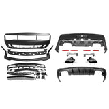 08-14 Dodge Challenger Front Bumper Rear Bumper Cover + Hellcat Lip + V4 Diffuser