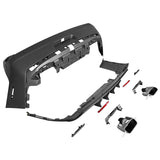 08-14 Dodge Challenger Front Bumper Rear Bumper Cover + Hellcat Lip + V4 Diffuser