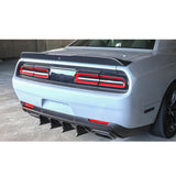 08-14 Dodge Challenger Front Bumper w/ Lip + Rear Bumper w/ V4 Diffuser + Demon Fender Flare