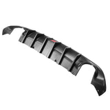 15-23 Dodge Charger IK V4 Style Rear Diffuser w/ LED Light - Matte Black PP