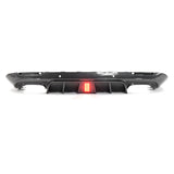 15-23 Dodge Challenger IK V6 Rear Diffuser w/ LED Light - Carbon Fiber Print